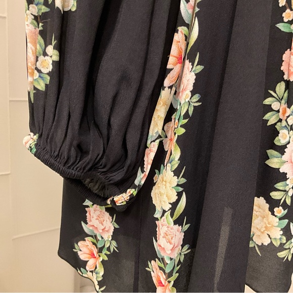 NWT$295 Jade By Johnny Was Birdie Top SMALL Black - Picture 4 of 9